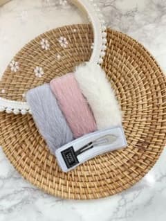 ふわふわヘアピン ホワイトのサムネイル