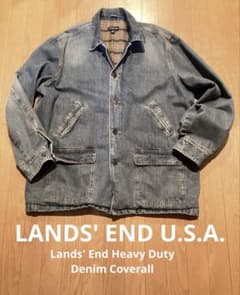 ランズエンドのヘヴィウェイト カバーオール XXLでアウターの重ね着