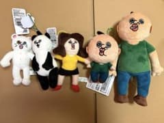 パンパンくんの日常 ぬいぐるみ マスコット 5種セット
