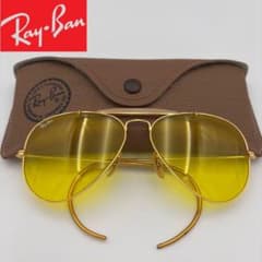レア】Ray-Ban Outdoorsman ゴールドフレーム イエローレンズ - メルカリ