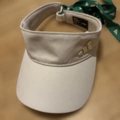 adidas レディース ゴルフバイザー ホワイト - 3
