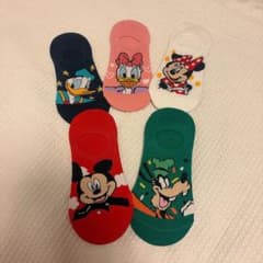 5足セット　人気靴下　キャラクター柄 ショートソックス