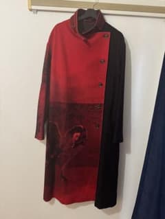 yohji yamamoto 赤フラノ　ドレスコートのサムネイル