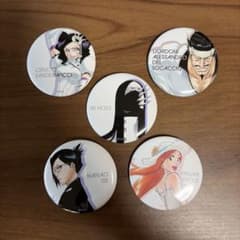 BLEACH缶バッジ エスノト、井上織姫、伊勢七緒、ドルドーニ、サンダー