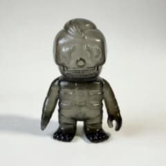 リアルヘッド　少年ホネボーグ　少年ホネボーク　ソフビ　フィギュア　クリアブラック リアルヘッド 少年ホネボーグ 少年ホネボーク ソフビ フィギュア