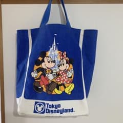 東京ディズニーランド　リゾート　ミッキーミニー トートバッグ　25周年　青のサムネイル