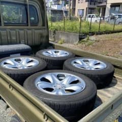 sj フォレスター　純正スチールホイール　スタッドレス付きのサムネイル