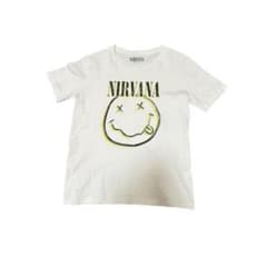 NIRVANA スミリー顔プリント Tシャツ ホワイト - メルカリ