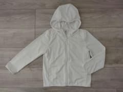 UNIQLO AIRism キッズパーカー 120サイズ　白のサムネイル