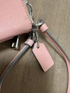 COACH コーチ ダブルジップ ポーチ リストレット ピンクのサムネイル