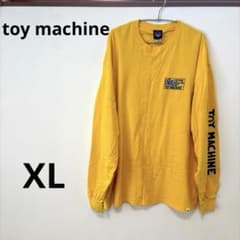 【美品】TOY MACHINE トイマシーン長袖Tシャツ イエロー XLのサムネイル