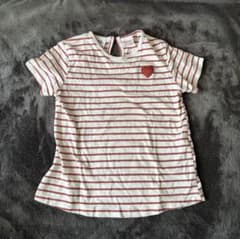 zara ボーダー　ストライプ Tシャツ 3-4歳　90センチ　保育園着のサムネイル