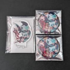 ヘルヴァボス アニメイトカフェ アクスタ 缶バッジ グリッツ グラム