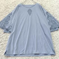 15 極美品 伊太利屋 近年モデル 花柄 レース カットソー チュニック