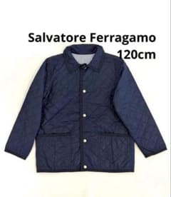 Salvatore Ferragamo キッズ キルティングジャケット120 紺のサムネイル
