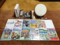 Wii本体＋ゲームソフト＋太鼓セットのサムネイル