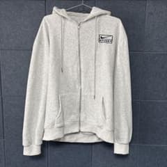 NIKE x STUSSY ジップアップパーカー グレー XL - メルカリ