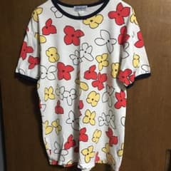 値下げ！　SUNSURF サンサーフ フラワープリント　リンガーＴシャツ　花柄のサムネイル