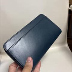 長財布 ネイビー ラウンドファスナーのサムネイル