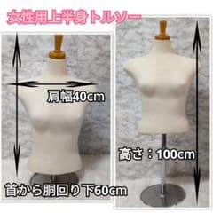 レディース トルソー マネキン 布張り 高さ調整可 - メルカリ