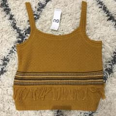 GU フリンジニットキャミソール　新品　タグ付きのサムネイル