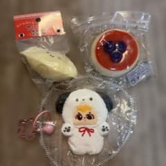スクイーズ 3点セット 餃子 パンダ着ぐるみのサムネイル