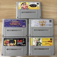 ジャンク品 スーパーファミコン ソフト5本 - メルカリ