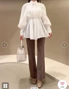 SNIDEL ボリュームスリーブレイヤードシャツブラウスのサムネイル