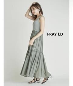 FRAY I.Dフレイ アイディー 2wayニットコンビコットンボイルワンピース