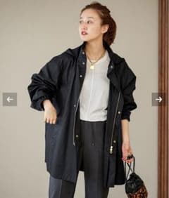 イエナ コーティングクロス マウンテンパーカー ブラック アウター