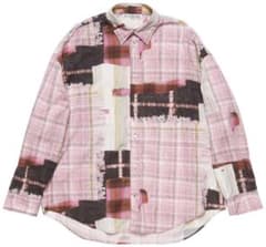 Acne Studios パッチワーク チェックシャツ ピンクのサムネイル