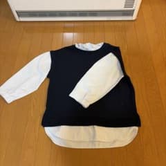 hareiro 長袖トップス L ネイビー ストライプのサムネイル