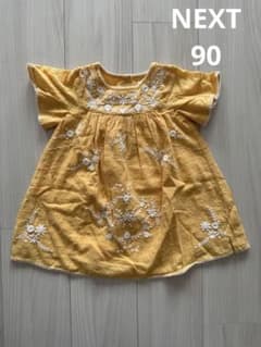 NEXT ワンピース 刺繍 黄色 90のサムネイル