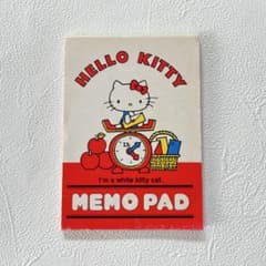 超希少】キティちゃん 平成レトロ メモ帳 貴重 - メルカリ
