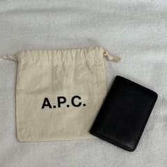 A.P.C. アーペーセー黒レザー名刺入れ(カードケース) 名刺入れ A.P.C. カードケース ブラック アーペーセー APC レザー