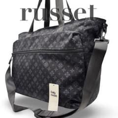 【美品】デイリーラシット　2way ショルダーバッグ　トート　レザー　ロゴ柄　黒 美品】デイリーラシット 2way ショルダーバッグ トート ロゴ柄