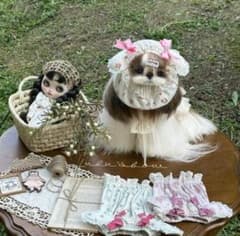 NO.63ペット用 ハンドメイド可愛い耳付き♡スヌーのサムネイル