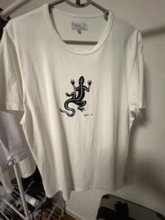 agnes b. homme トカゲプリント Tシャツ ホワイト - メルカリ