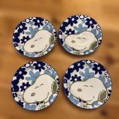 スヌーピー 花柄 食器 4枚セット - メルカリ