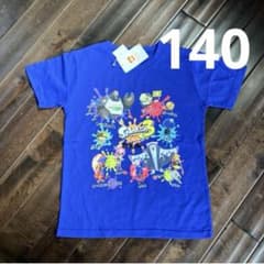 스플라툰 3 반팔 T 셔츠 Splatoon3 140cm 블루 신품