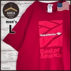 【GILDAN】ギルダン古着両面プリントTシャツレッド赤半袖メンズLアメリカ