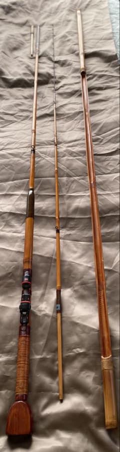 m404竹製黒鯛チヌ竿 横浜伝統のヘチ竿 - メルカリ