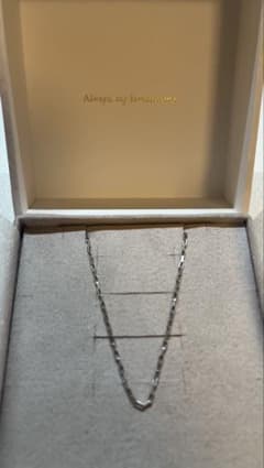 ete ボックスチェーンネックレス プラチナム 55cm - メルカリ