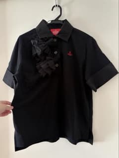 Vivienne Westwood フリル ポロシャツ ブラック