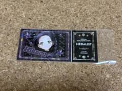 メダリスト 狼嵜光 チケット風 箔押しカード カラオケの鉄人 コラボ