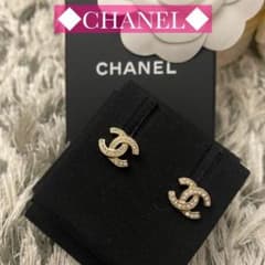 ◆CHANEL◆ COCOマークピアス　ラインストーンのサムネイル