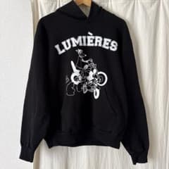 USA製 ロサンゼルスアパレル LUMIERES パーカー ブラックのサムネイル