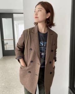 タグ付き未使用✨ スピックアンドスパン リングツイードダブルブレストジャケット Spick & Span（スピックアンドスパン）の「リングツイードダブル