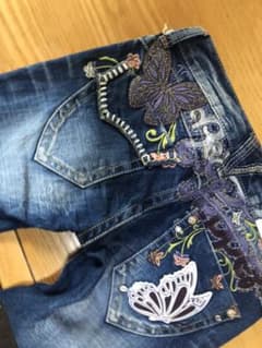 Red pepper  &by p＆d コラボ クロプトダメージデニム36インチのサムネイル