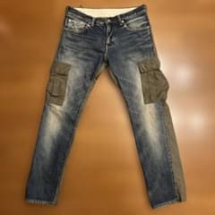 アンダーカバー undercover トムヨーク ドッキング デニム パンツ 